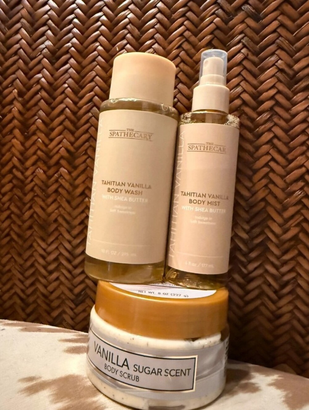 Tahitian Vanilla Body Wash & Mist Set - Cream